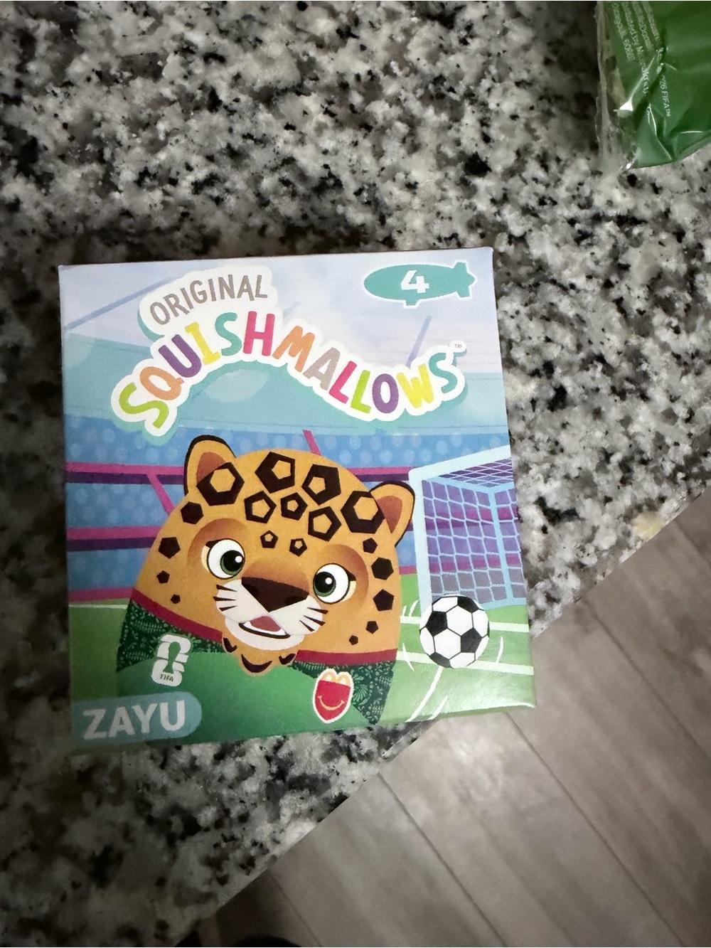 Squishmallows Zayu Yellow Leopard Plush Box Art